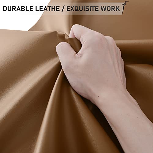 Self Adhesive Leather Repair Tape Kit, 4"x 63" Leather Repair Patch for Furniture, Leather Repair Patch for Car seat, Sofas, Couch, Boat Seat（Russet Brown）