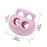DYZD Plastic Cord Lock End Toggle Double Hole Spring Stopper Fastener Slider Toggles End (Pink 10PCS)