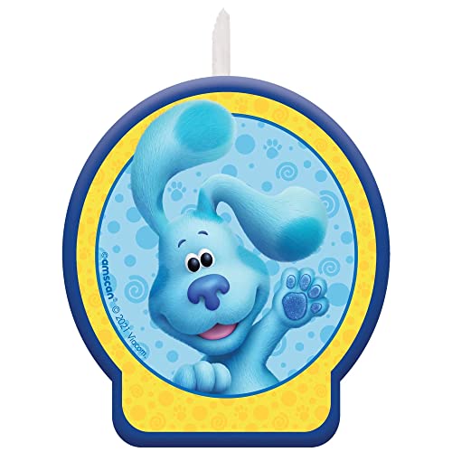 Blues Clues Birthday Party Candle - 2.6" x 2.4" | Blue | 1 Pc.