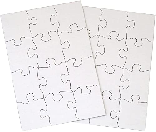 Inovart 12-Piece White Blank Puzzle (2701)