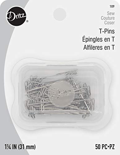 Dritz 109 T Pins, 1-1/4-Inch (50-Count)