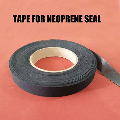 Wetsuit Repair Tape Iron-On Seam Sealing Waterproof Patch for Neoprene (Black, 5M)