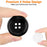 Mixed Sewing Buttons 160Pcs, Round Black 4-Hole Craft Buttons, 5 Sizes White Resin Button, with Separate Compartment Storage Box, Suitable for Sewing, Craft Projects and Holiday Decoration
