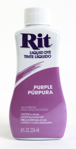 Rit Dye Liquid Dye, 8 fl oz, Purple, 3-Pack