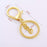 GBSTORE 10 Pcs Key Chain Ring Open Jump Rings with Lobster Clasps and Extension Chain,Key Hook Key Ring Loop for Jewelry Making Finding DIY Key Chains Accessories (Gold)