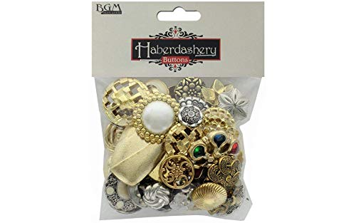 Buttons Galore and More Haberdashery Collection – Extensive Selection of Novelty Buttons and Embellishments for DIY Crafts, Scrapbooking, Sewing, Cardmaking, and other Art & Creative Projects