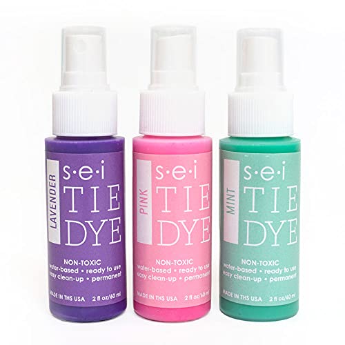 S·E·I 6-2015 S.E.I Cotton Candy Tie Kit, Fabric Dye Spray, 3 Colors
