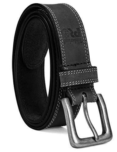 Timberland PRO Big and Tall Men's 38mm Boot Leather Belt, Black, 46