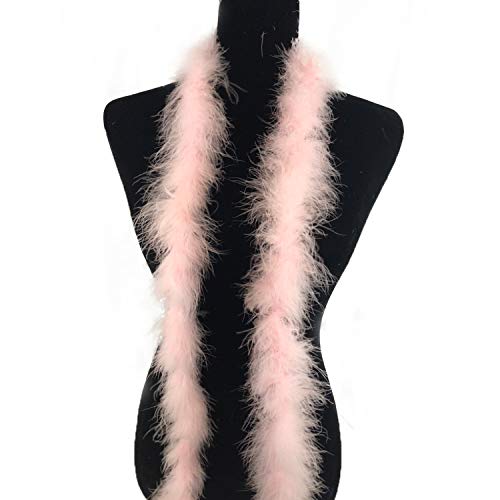 Fukang Feather Marabou Feather Boas Soft Feather Boa (Baby Pink)