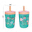 Zak Designs Kelso 15 oz Tumbler Set, ( Shells ) Non-BPA Leak-Proof Screw-On Lid with Straw Made of Durable Plastic and Silicone, Perfect Baby Cup Bundle for Kids (2pc Set)