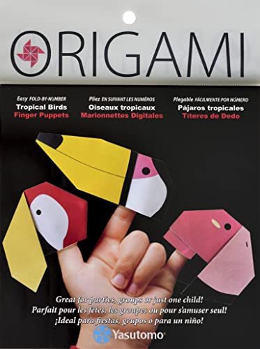 Y&C Origami Paper Finger Puppets Tropical Birds