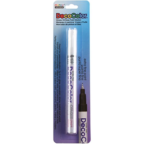 Uchida Marvy Deco Color Extra Fine Opaque Paint Marker Art Supplies, White