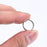 eBoot 50 Pieces Small Key Chain Ring Split Rings Key Chains for Keys Organization, Silver Color (15 mm Diameter)