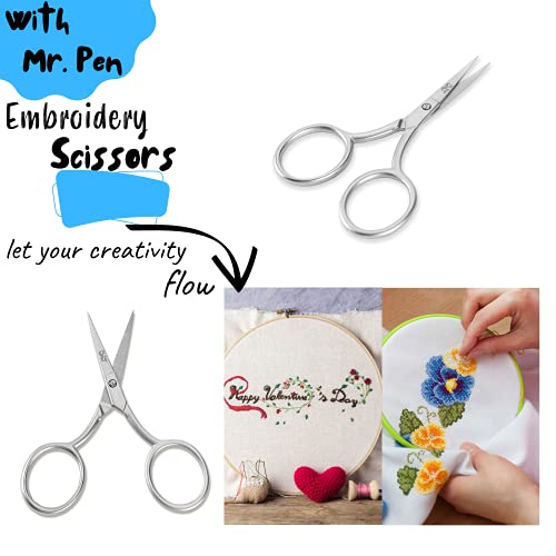 Mr. Pen- Embroidery Scissors, 3.5 Inch, Sewing Scissors, Embroidery Scissors Curved, Small Sewing Scissors, Small Craft Scissors, Small Scissors, Embroidery Scissors Small, Embroidery Accessories