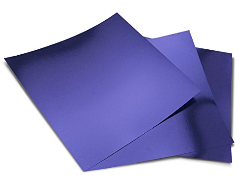 Hygloss Products Metallic Foil Board Sheets 12 x 12 Inches - Dark Blue, 10 Pack