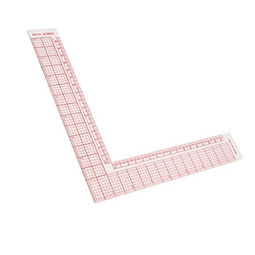 Universal L-Square Quilting Ruler 90 Degree Ruler Sewing Hard Plastic Garment Pattern and Dress Making Ruler