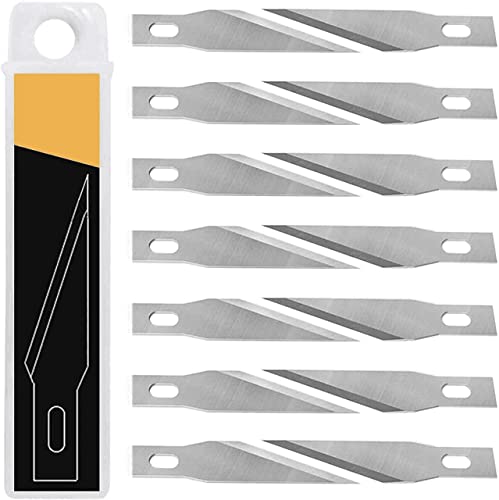 DIYSELF 20PCS Craft Knife Blades, SK5 Carbon Steel #11 Exacto Knife Blades Refill Hobby Art Blades Exacto Blades Cutting Tool with Storage Case for Craft, Hobby, Scrapbooking, Stencil