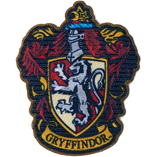 Simplicity Harry Potter Gryffindor Iron On Applique Patch for Clothes, Backpacks, and Accessories, 3.5" W x 4.25" L, Multicolor