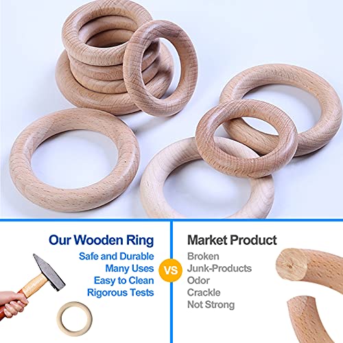 Arudyo Baby Teething Toys Silicone Teethers BPA Free Silicone Rudder with Wooden Ring Soothe Babies Gums (Gray)