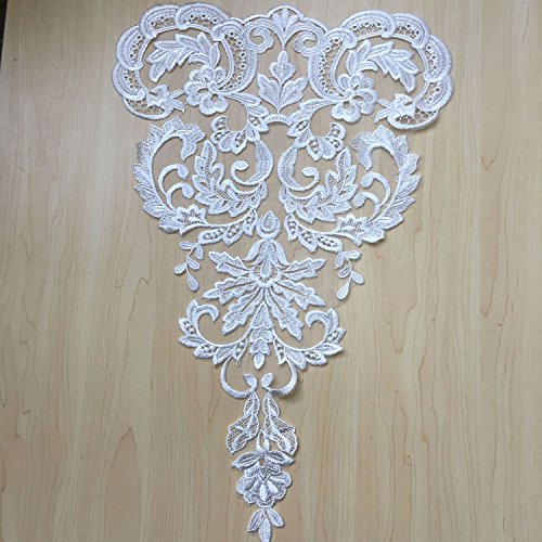 Vintage Venice Lace Applique Fine Embroidery Flower Lace Patch Sewing Addition for Ballgown Wedding Dresses Gown