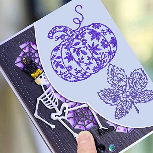 Pumpkin Maple Leaf Cutting Dies, SENHAI 2 PCS DIY Scrapbook Metal Cutting Mould, for Craft Mould Making Card Bookmark Album Paper Card