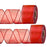 2 Rolls Christmas Organza Wired Sheer Ribbon Chiffon Ribbon Wide Solid Color Wired Sheer Organza for Christmas (Red)