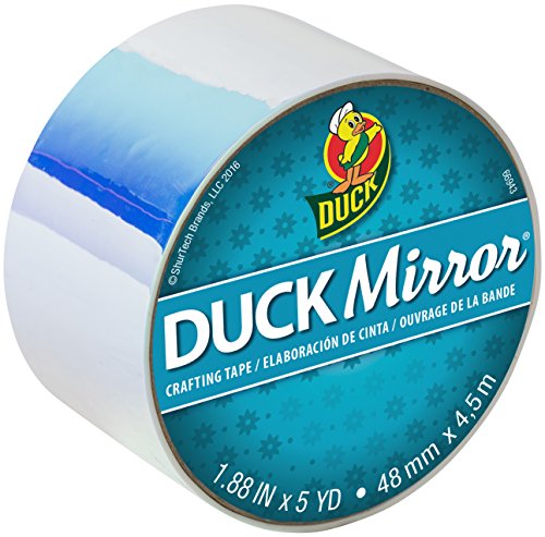 Duck 285281 Mirror Crafting Tape, 1.88 Inches x 5 Yards, White