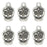 20 Pcs Tibetan Pendants Antique Silver Alloy Tibetan Style Skull Pendants Cadmium Free Nickel Free Charm Pendants for Women Men Jewelry Making Crafting