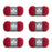 Patons Kroy Socks Red Yarn - 6 Pack of 1.75oz/50g - Blended Fiber - 1 Super Fine - 166 Yards - Knitting/Crochet