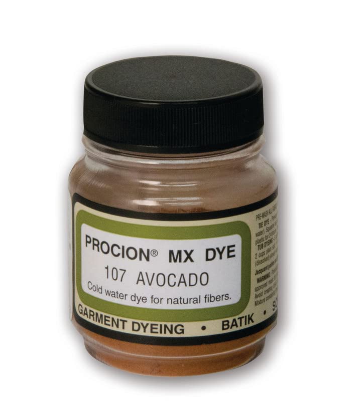 Jacquard Procion Mx Dye - Undisputed King of Tie Dye Powder - Avocado- 2/3oz Net Wt - Cold Water Fiber Reactive Dye Made in USA