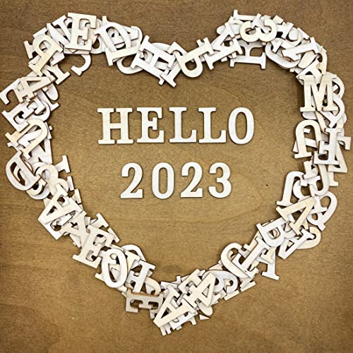 306 Pieces 1-1/4 Inch(1.25") Small Unfinished Wooden Letters and Wooden Numbers Decorative Font Alphabet Letters for Scrapbooking DIY Crafts Homemade Project