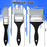 3 Pcs Silicone Epoxy Brushes Set Paint Brushes Set Reusable Flexible Silicone Brushes for Making Epoxy Glitter Tumblers Acrylic Oil Watercolor, Face Nail Art, Miniature Detailing (1''/ 2''/ 3'')