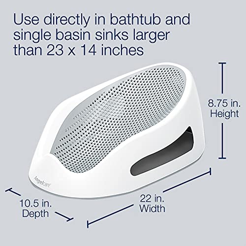 Angelcare Baby Bath Support (Grey) | Ideal for Babies Less than 6 Months Old