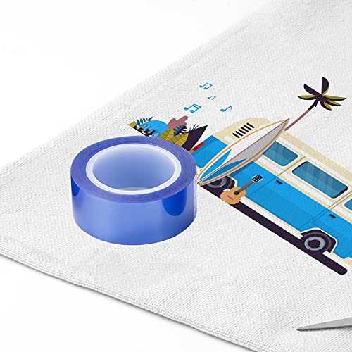 PYD Life Sublimation Blanks 0.8 Inch x 52 Ft Heat Resistant Tape, Blue Heat Tape, Thermal Tape Up to 250℃(480℉) for Sublimation Tumblers Mugs Sublimation Print Heat Press 6 Rolls