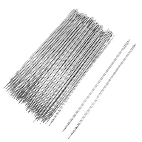 uxcell Sewing Needles 0.7mm Dia Tip 4 Inch Length 50 Pcs