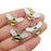 WOCRAFT 20 pcs Assorted Gold Plated Enamel Bee Honeybee Charms for Jewelry Making Necklace Bracelet Earring (M425)
