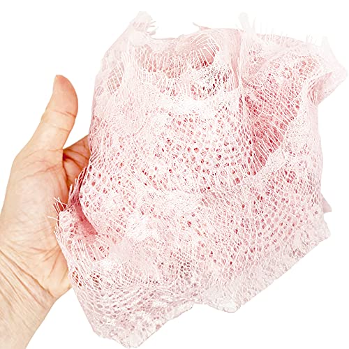 24 Yards Eyelash Lace Trim 3.7" Wide Vintage Floral Lace Fabric 8 Colors for Sewing, Wedding Decoration, Dress Ornament, Floral Designing and Crafts DIY (Multicolor)