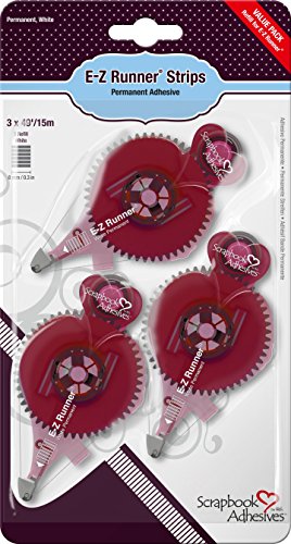 Scrapbook Adhesives by 3L 01232-8 E-Z Runner Adhesive Strips Refills Value Pack, 3-Pack