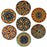 200Pcs Wood Buttons for Crafts, 20mm Mixed Pattern Wooden Buttons Round Flower Button