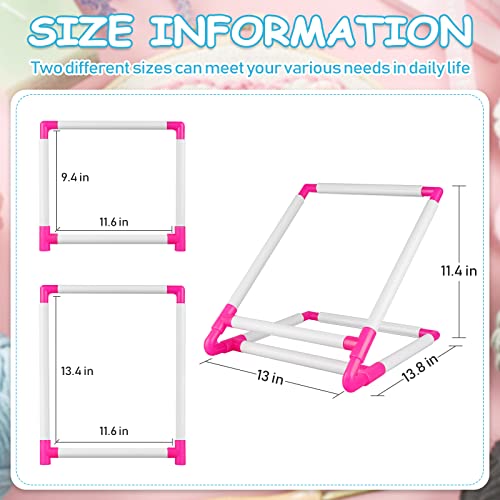 Lzttyee Universal Embroidery Clip Frame Cross Stitch Hoop Embroidery Sewing Stand Tools for Quilting, Needlepoint, Silk-Painting