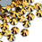 Dowarm 1440PCS Hotfix Crystal Rhinestones, SS6 2MM Hot Fix Crystals for Crafts Clothes, Flatback Glass Crystal for Decoration, Round Gems (Mine Gold/Crystal Aurum)