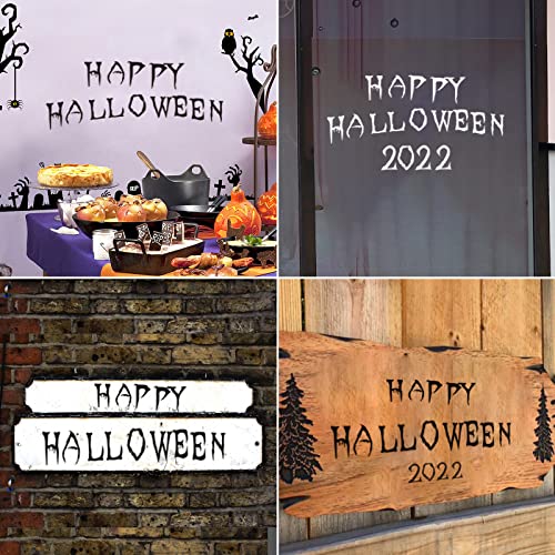 36pcs Halloween Letter Stencils Numbers Stencils Templates Reusable Plastic Alphabet Templates Stencil Set for Halloween Wood, Wall, Fabric,Chalkboard, Sign, DIY Art Projects Decoration (6 Inch)
