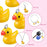 40 Pieces Small Yellow Duck Pendants Resin Duck Charms Pendant Baby Duck Charm Pendants Jewelry DIY Charms for Necklace Earring Keychain Handicraft Accessories