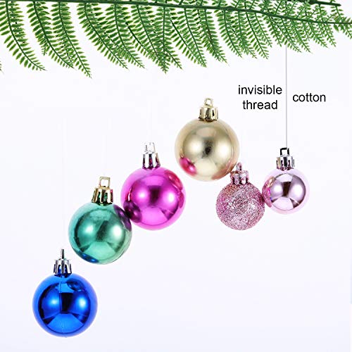 Tatuo 200 m Clear Nylon Invisible Thread String for Hanging Christmas Ornaments, Bracelet Making, Sew Hobby, Clear Beading Thread with Bead Needle (0.25mm)