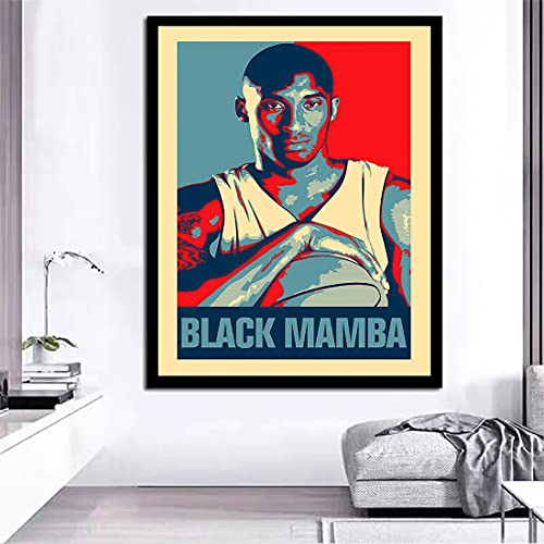 ViVijooy 5D DIY Basketball Star Black Mamba Diamond Painting Kits for Adults,Full Drill Cross Stitch Embroidery Dotz Kit Arts Craft Home Decor, 11.8 X 15.7 Inch