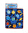 Funhouse Explore Planets & Outer Space - Kids Nap Mat Set – Includes Pillow and Fleece Blanket – Great for Kids Sleeping at Daycare, Preschool, Or Kindergarten - Fits Napping Toddlers Or Children