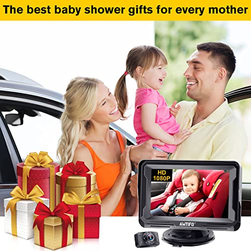 AMTIFO Baby Car Mirror HD 1080P Baby Car Camera 5 Mins Easy Installation Infant Travel Safety Kit Crystal Clear View A3