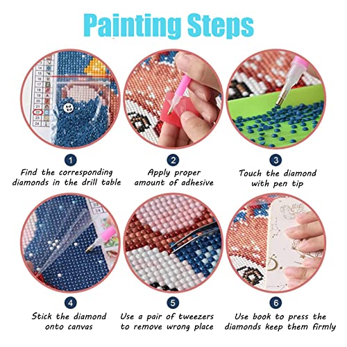 DIY Diamond Painting Kits Horror Movie Character Diamond Art for Adult Diamond Dots Paint with Diamonds Paint by Numbers Crystal Art Embroidery Cross Stitch 12X16"