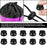 UD 40pcs Plastic Cord Locks with 18-Inch 65ft Elastic Cord Stretch String for Drawstring, Shoelaces, Clothing, Backpack, Bags (Black)