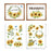 GSS Designs Flower Rub on Transfers for Furniture and Crafts (Sunflower, 12'' x 16'')